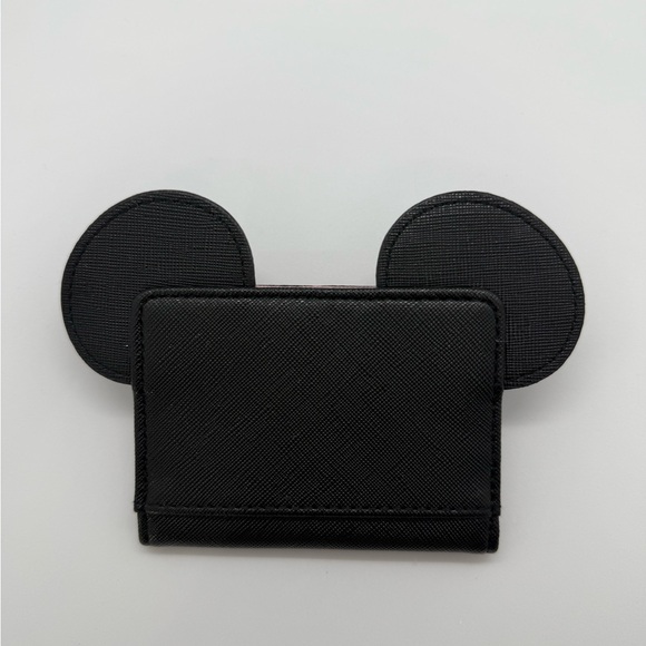 Loungefly Minnie Mouse themed wallet with ears and pink bow. - Picture 2 of 5